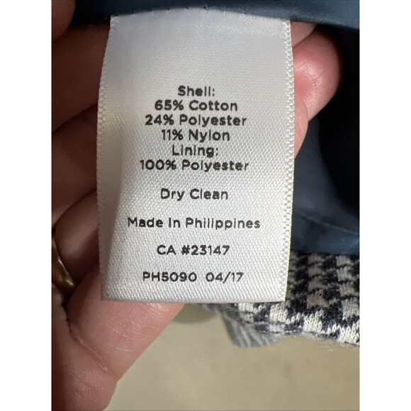 Talbots Woman Petite Aberdeen Blazer Jacket 22WP Houndstooth Career Work Wear - Picture 15 of 15